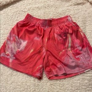 TP Red Mesh Athletic Shorts